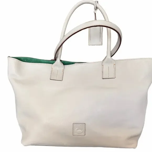 Dooney and Bourke leather Florentine medium Russle Ecru tore Bag. - Picture 1 of 13